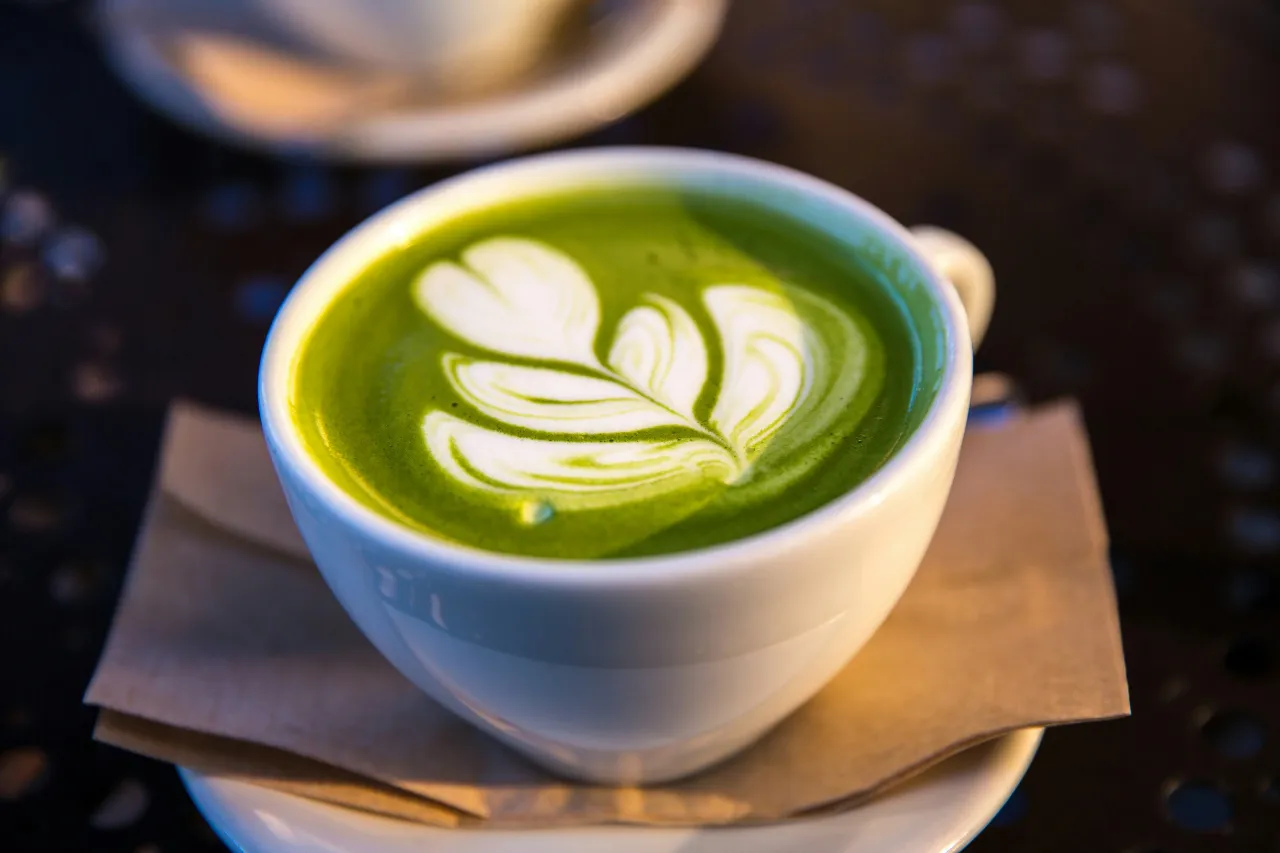 Efecto del té verde matcha